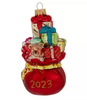 Robert Stanley 2023 Santa Bag Glass Christmas Ornament New with Tag