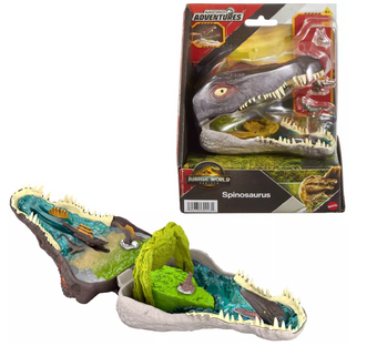 Jurassic World Rebirth Micro Adventure Playset Spinosaurus Head Figures New