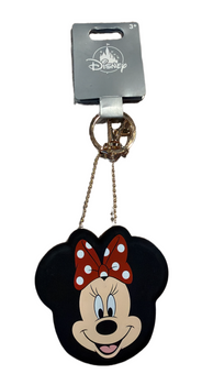 Disney Parks Minnie Mouse Silicone Coin Purse Keychain New With Tag
