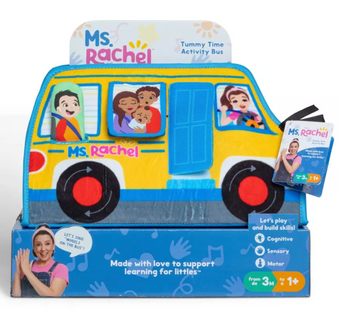 Ms. Rachel Tummy Time Activity Bus Toy New with Box