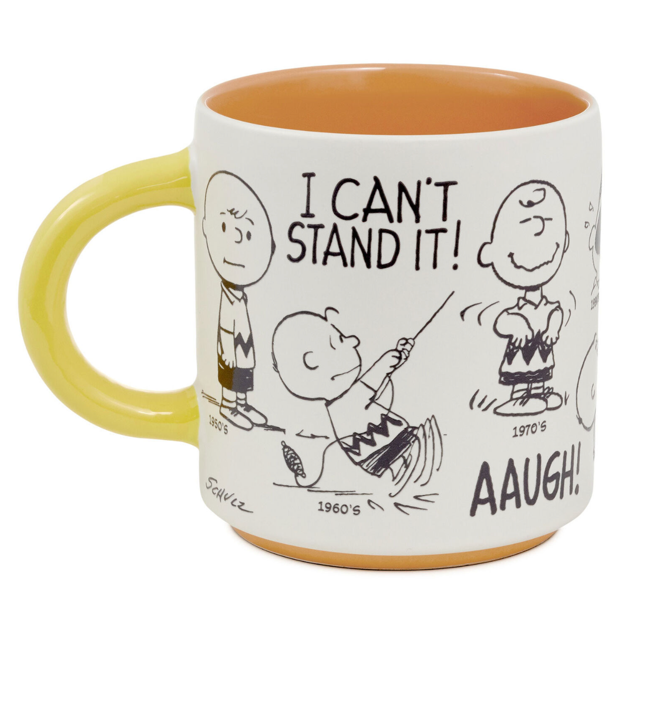 Hallmark Peanuts 75th Anniversary Charlie Brown Through the Decades Mug New