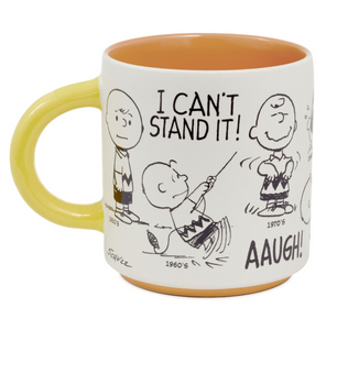 Hallmark Peanuts 75th Anniversary Charlie Brown Through the Decades Mug New
