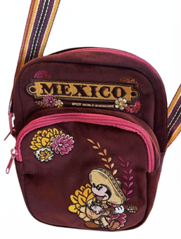 Disney Parks Mickey Mouse Epcot Mexico Crossbody Bag New With Tag