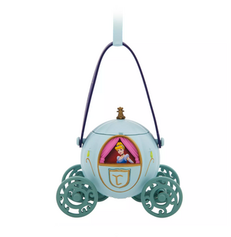 Disney Parks Cinderella Pumpkin Coach Popcorn Bucket Christmas Ornament New Tag