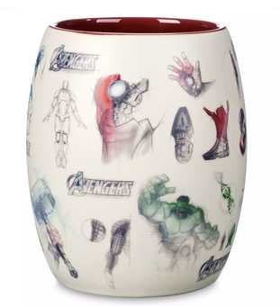 Disney Parks Avengers by Heroes and Villains 60th Coffee Mug New with Tag