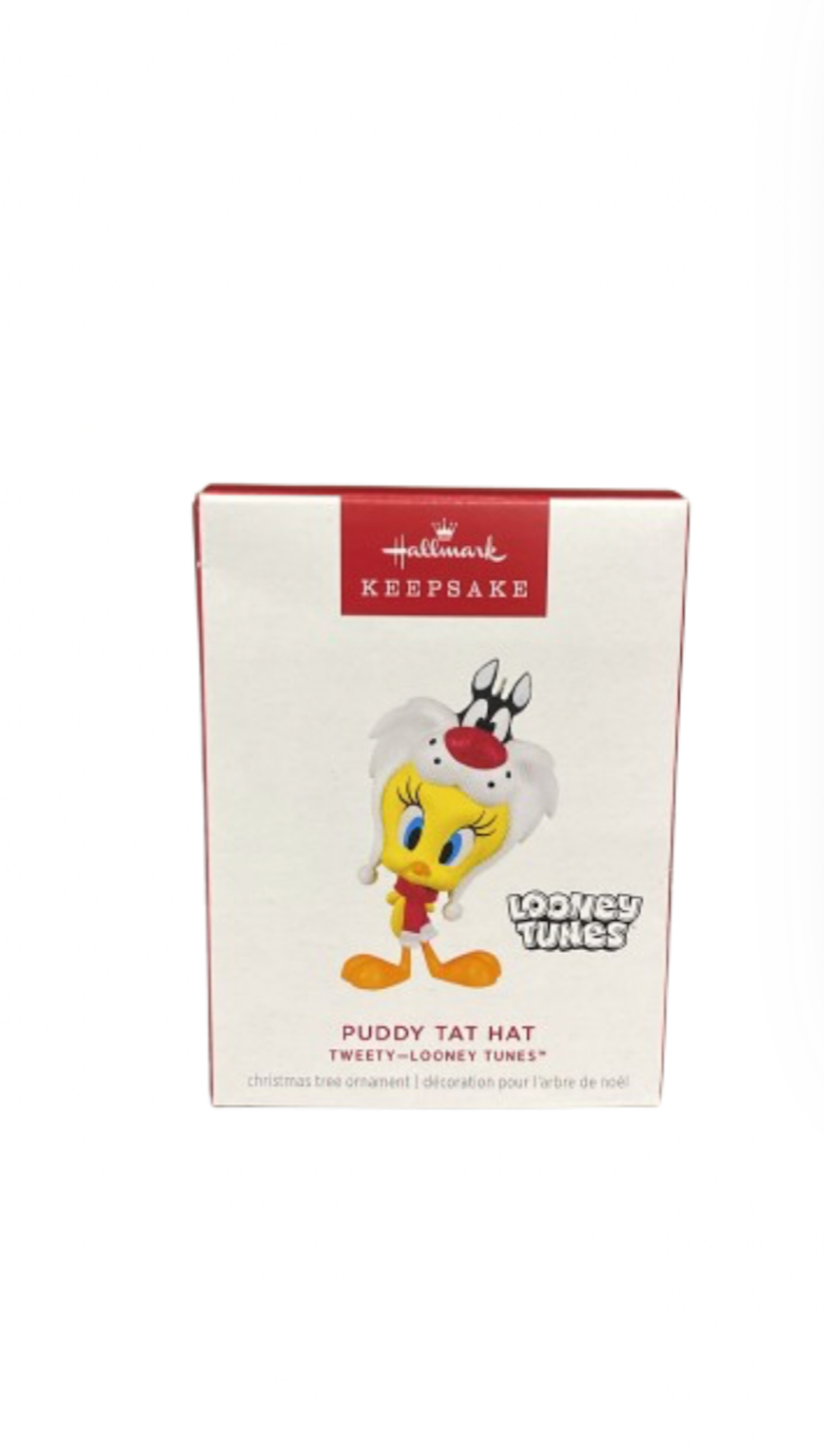 Hallmark 2024 Keepsake Looney Tunes Tweety Puddy Tat Hat Ornament New with Box