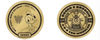 Disney Magic Kingdom Train Station Donald Duck Collectible Coin Medallion New