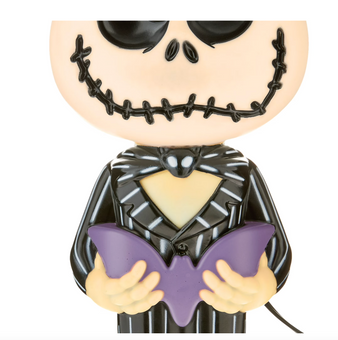 Halloween Blow Mold Décor Disney Jack Skellington with Bat New with Tag