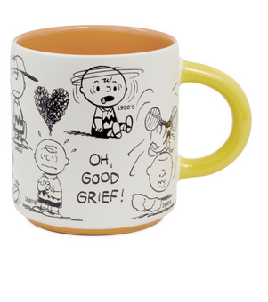 Hallmark Peanuts 75th Anniversary Charlie Brown Through the Decades Mug New