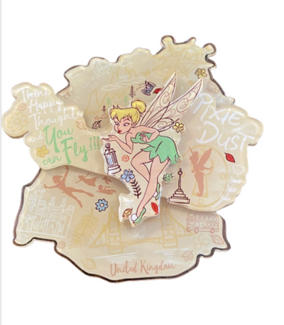 Disney Parks United Kingdom London Tinker Bell Pixie Dust You Can Fly Magnet New