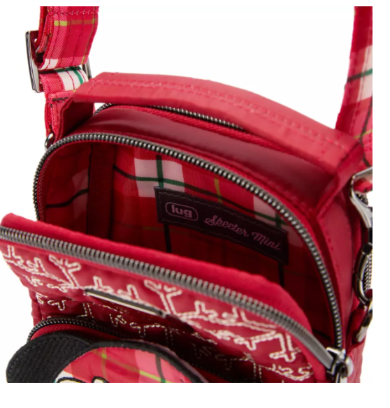 Disney Parks Mickey Mouse Holiday Convertible Crossbody Bag by Lug New With Tag