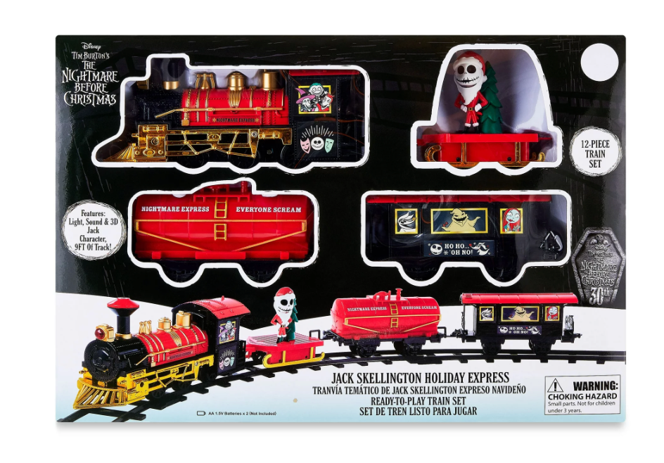 Disney Jack Skellington Holiday Christmas Express Train Set New With Box