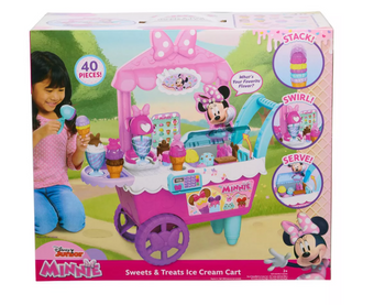 Disney Junior Minnie Sweets & Treats Ice Cream Cart Toy New with Box