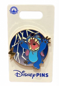 Disney Parks Stitch Lightning Pin New with Card