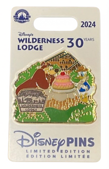 Disney Parks The Wilderness Lodge Resort 30 Years 2024 Pin New With Card