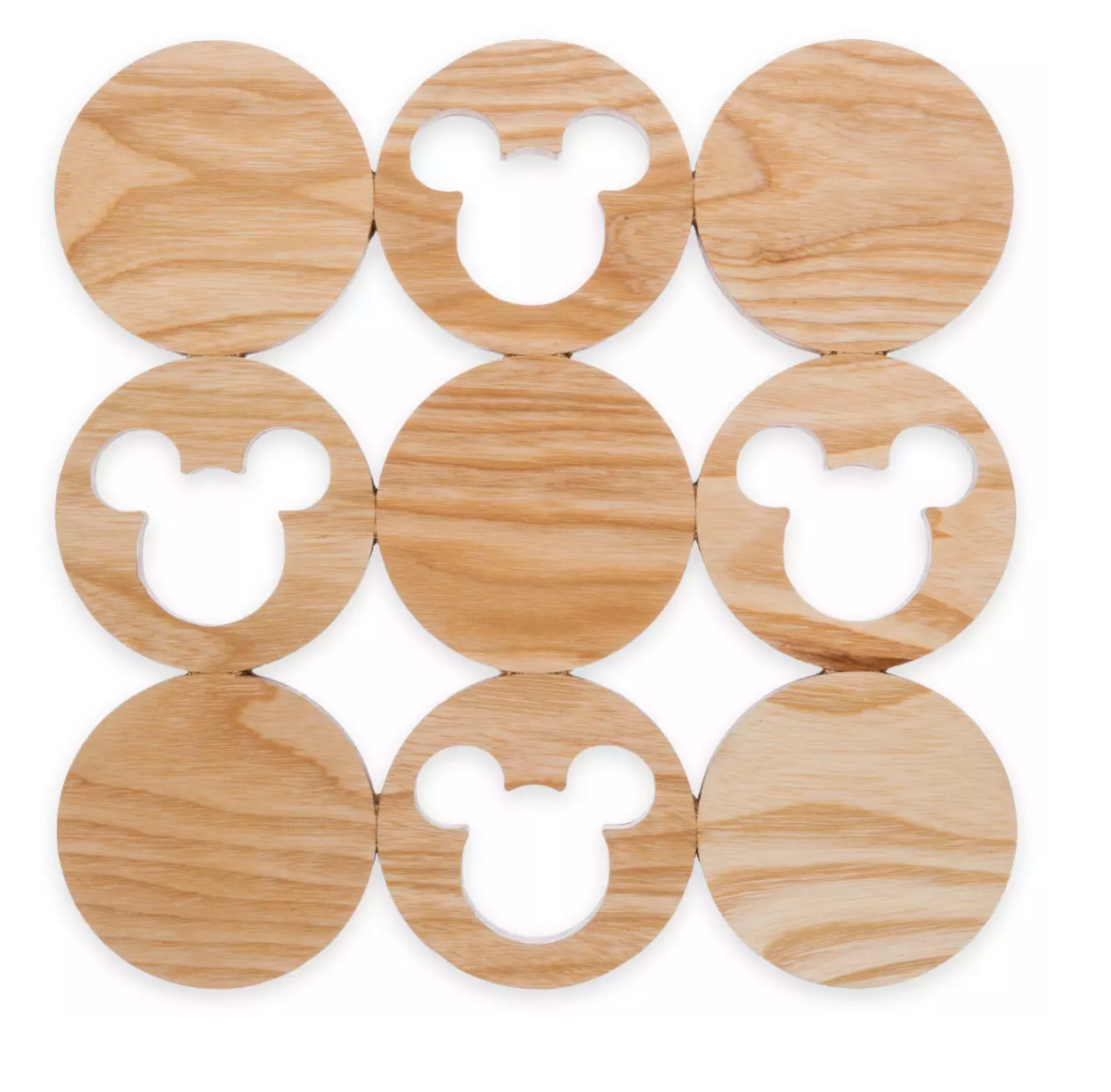 Disney Parks Homestead Collection Wood Mickey Icon Trivet New with Tag