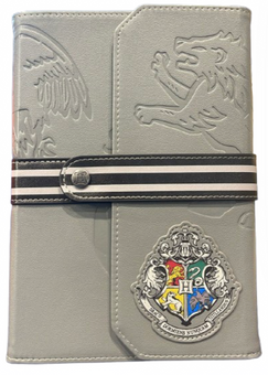 Universal Studios Harry Potter Hogwarts Crest Gray Journal New With Tag