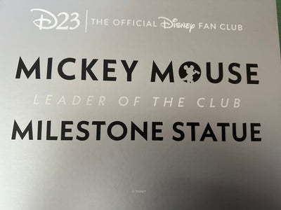 Disney 100 D23 Mickey Leader of the Club Milestone Statue Figurine New with Box