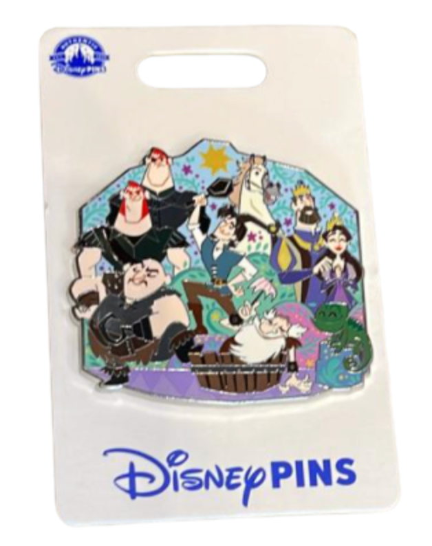 Disney Parks Rapunzel All Together Characters Pin New with Card