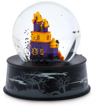 Disney Parks Halloween 2024 Mickey Mouse and Pluto Snowglobe New With Tag