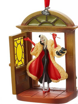 Disney Parks Cruella 101 Dalmatians Sketchbook Christmas Ornament New With Tag
