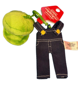 Universal Studios Super Nintendo World Luigi Bros Outfit Keychain New With Tag