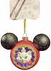 Disney Parks Walt Disney Marie Icon Mickey Ears Glass Christmas Ornament New