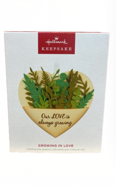 Hallmark Keepsake 2024 Growing In Love Metal & Fabric Christmas Ornament New Box