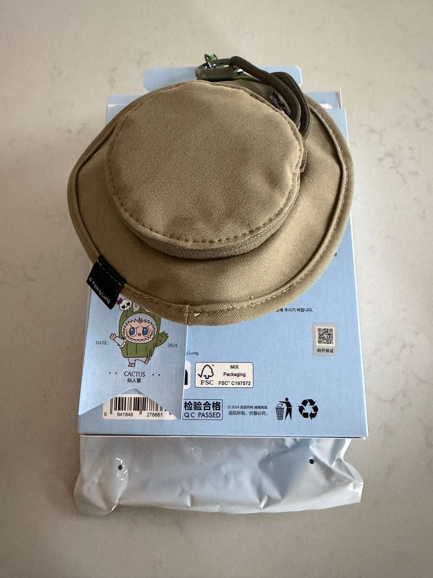 Pop Mart Labubu THE MONSTERS FALL IN WILD Cactus Bucket Hat Mini Bag USA New