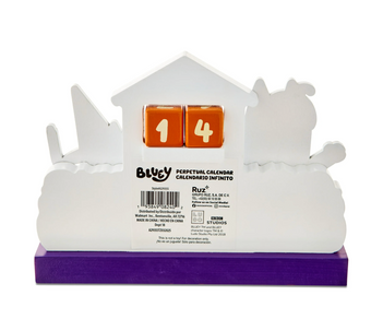 Bluey and Bingo Happy Halloween Wooden Countdown Calendar New