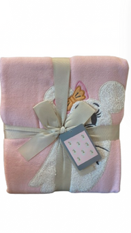 Disney Parks Halloween Minnie Ghost Pink Throw Blanket New with Tag