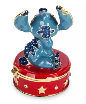 Disney Parks Stitch Trinket Box by Arribas Brothers New with Box