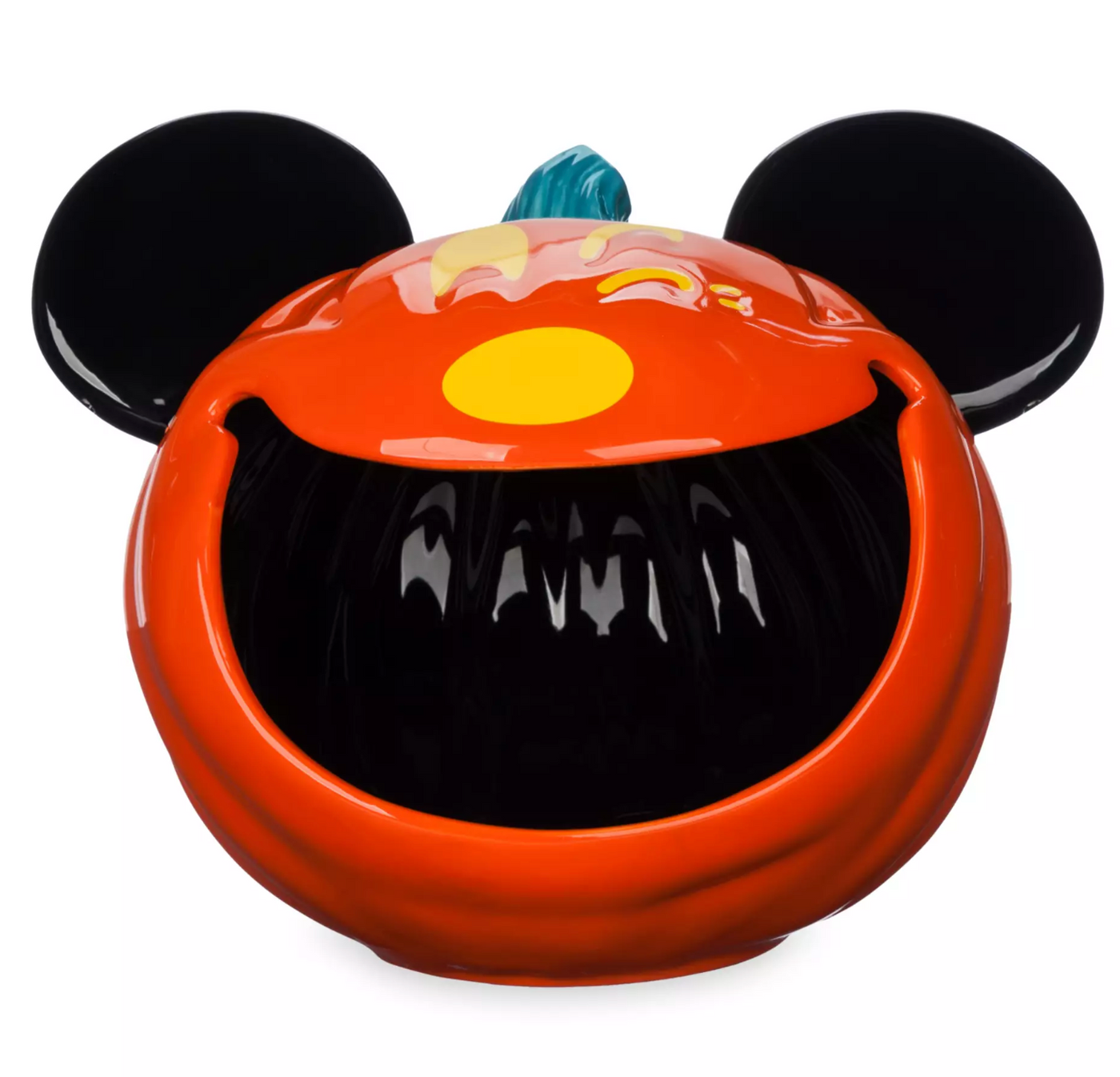 Disney Parks 2023 Mickey Halloween Pumpkin Ceramic Candy Bowl New