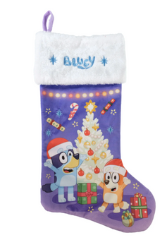 Disney Stitch Bluey Christmas Stocking New With Tag