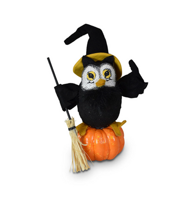 Annalee Dolls 2022 Halloween 7in Moonlight Owl on Pumpkin Plush New with Tag