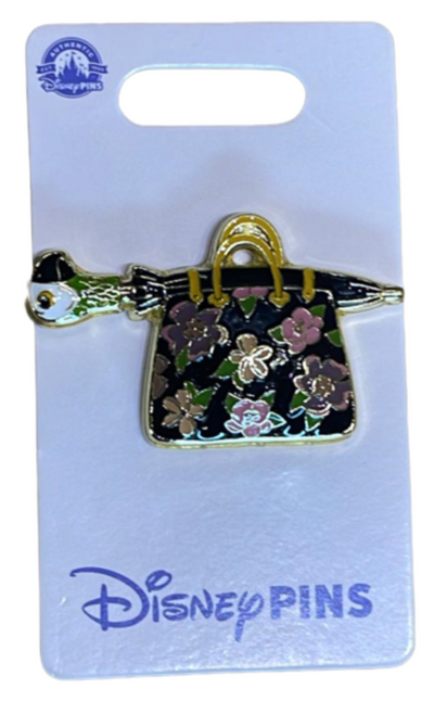 Disney Parks Mary Poppins Carpet Bag & Parrot Umbrella Pin New with Card