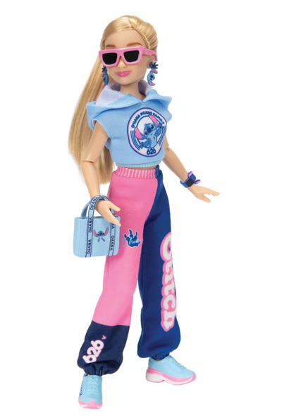 Disney ily 4EVER Stitch Doll Varsity Jacket Blonde Hair Brown Eyes New