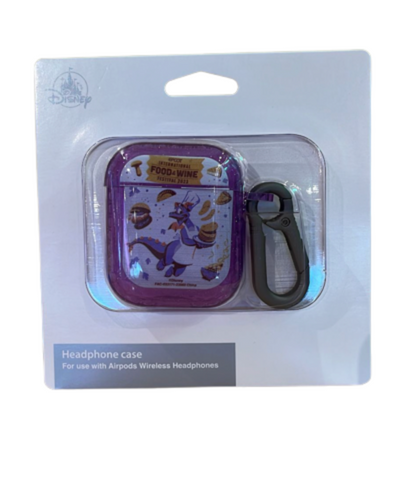 Disney EPCOT Food & Wine 2023 Figment Purple Headphone Case Airpods Wireless