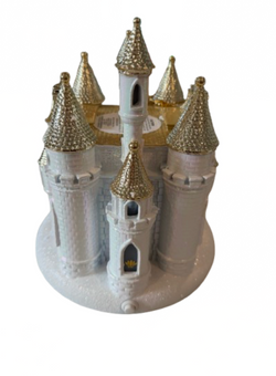 Bath and Body Works Disney Princess Castle Light Up Pedestal 3Wick Candle Holder