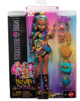 Monster High Nefera De Nile Doll with Pet Scarab Lavish Toy New With Tag