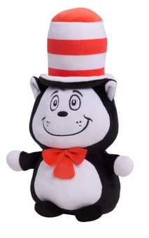Dr. Seuss Cat in the Hat Squooshy Plush Collectible 7in Plush Toy New With Tag