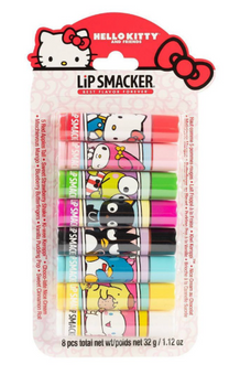 Lip Smacker Hello Kitty Lip Makeup Party Pack - 8pc - 1.12oz New With Box