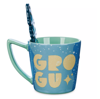 Disney Parks Grogu Mug with Spoon Set Star Wars: The Mandalorian New With Tag