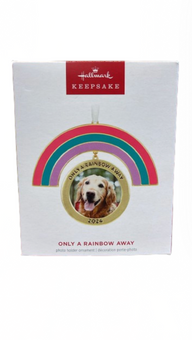 Hallmark 2024 Keepsake Only a Rainbow Away Metal Photo Frame Christmas Ornament