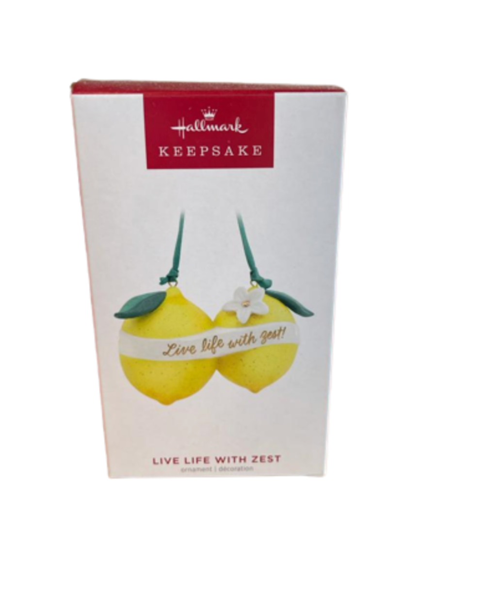 Hallmark 2023 Keepsake Live Life With Zest! Porcelain Christmas Ornament New Box