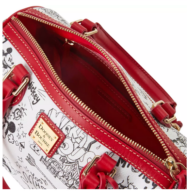 Disney Parks Mickey Sketch Art Dooney & Bourke Satchel Bag New with Tag