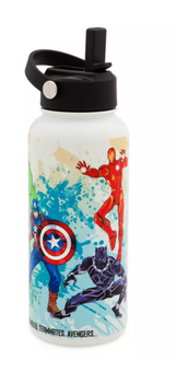Disney Parks Avengers Marvel Artist Stainless Water Bottle Sara Pichelli New