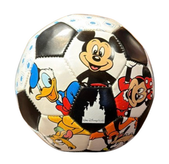 Disney Parks WDW Mickey Mouse and Friends Kids Soccer Ball Toy Black New
