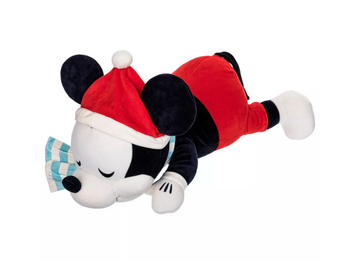 Disney Disney 100 Retro Reimagined Holiday Mickey Santa Cuddleez Plush New w Tag