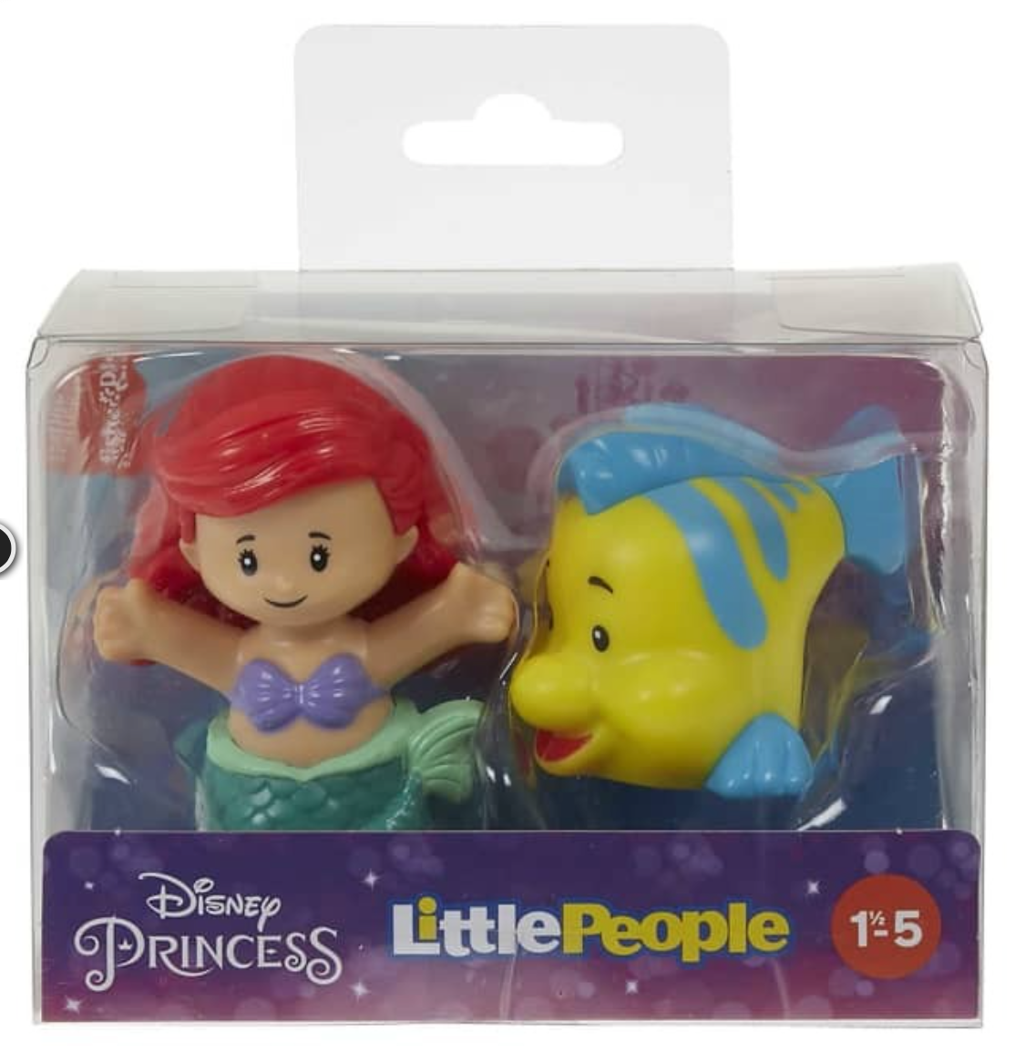 Fisher Price Little People Disney Princess Ariel & Flounder Figure Set New Box